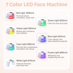 FXXXCUWUU Led-Light-Therapy, Red Light Therapy for Face 7 in 1 Colors LED Facial Skin Care Tool Facial Neck Body Hand Skincare M
