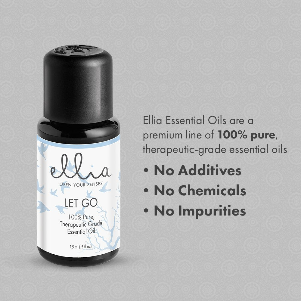 Ellia Let Go Blend Essential Oil, 15 mL Bottle, Clear