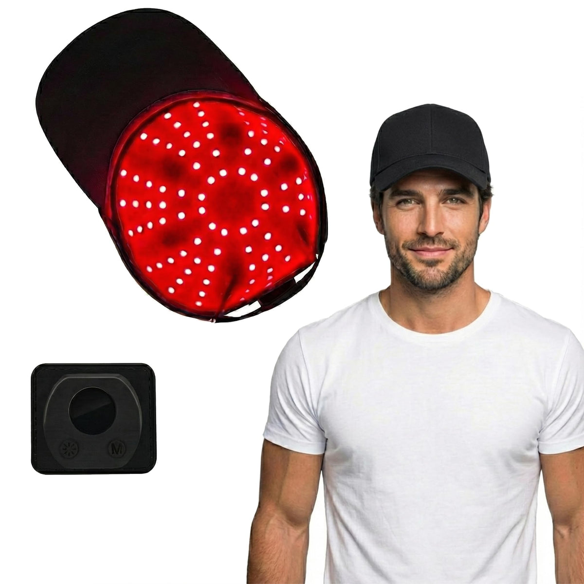 Red Light Hair Growth Cap, 96 LED Therapy for Hair Regrowth & Scalp Care, Wireless Rechargeable, 4 Levels for Thicker, Fuller Ha
