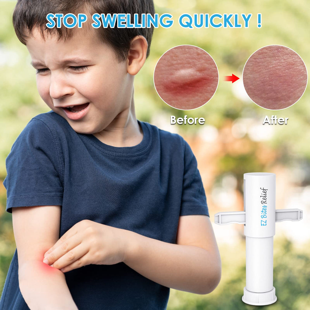 Bug Bite Suction Tool 2 Packs, Kid Friendly Bug Bite Sucker, Venom Extractor, Natural Reduce Itching & Swelling, Bite & Sting Fi