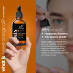 artnaturals Sweet Orange Essential Oil (4.0 Fl Oz / 118ml)- 100% Pure Undiluted Citrus Oil - Glass Bottle w/Dropper