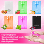 Dansib 6 Pcs Hand Sanitizer Spray Travel Size Hydrating Hand Sanitizer Mist Gifts Clear Mini Pocket Sprayer for Women Teacher Co