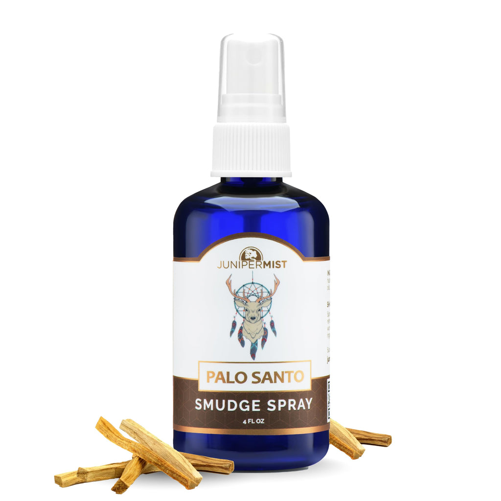 Palo Santo and Sage Smudge Spray (4oz) Grounding & Clarity - Cleansing Energy & Aura - Sage Spray for Smudging & Negative Energy