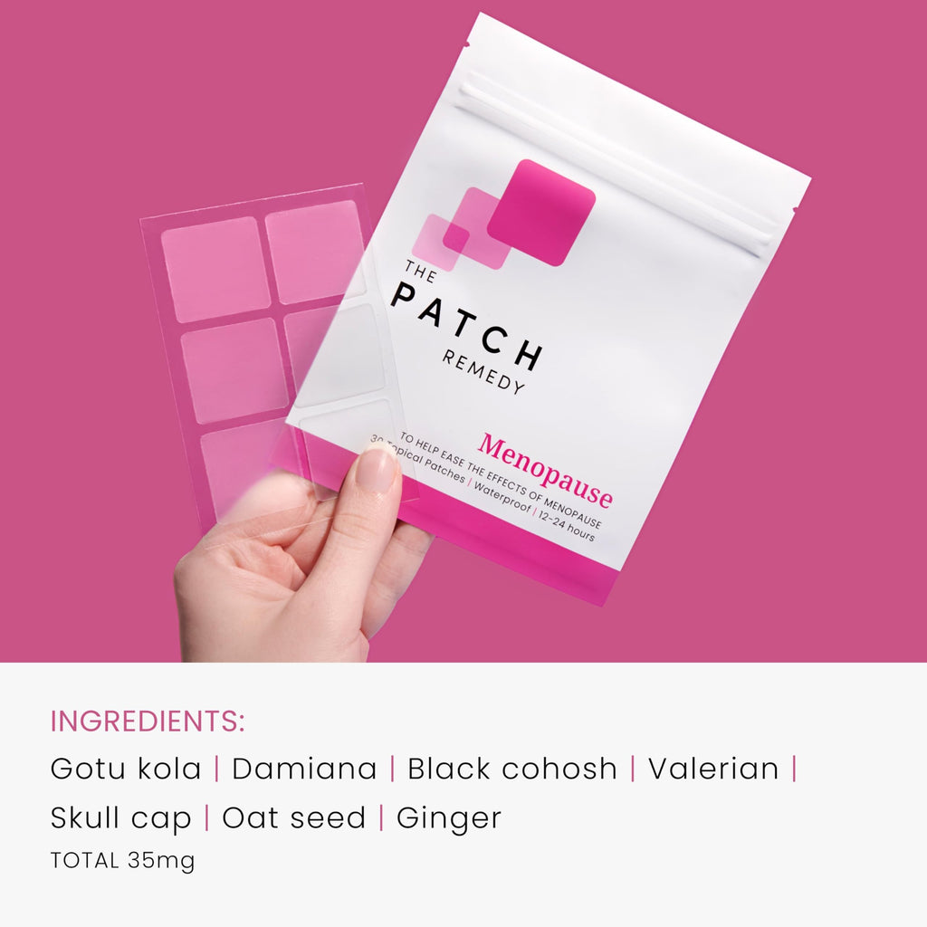The Patch Remedy Menopause Patches - 30 Topical Menopause Relief for Women, Natural Hot Flash, Mood Support with Transdermal Got