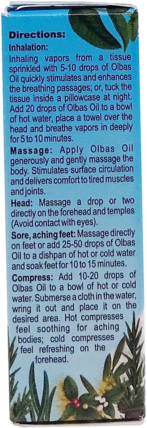 Olbas Therapeutic, Aromatherapy Inhalant and Massage Oil, 0.32 fl Ounces. Pack of 1 Bottle