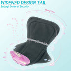 ZCOINS 4PCS Overnight Pads 13.5inch Reusable Pads Menstrual Heavy Flow, Washable Cloth Pad with 1 Zipper Bag