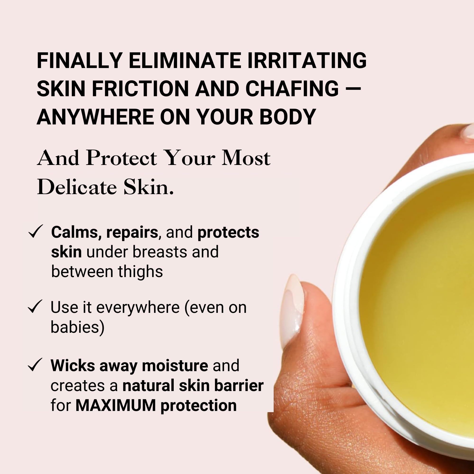 Kushae Protective Feminine Skin Balm, Refreshing & Soothing Vulva Moisturizer for Feminine Dryness, Menopausal Dryness, Fragranc