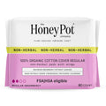 The Honey Pot Company - 80 ct - Pads for Women - Non-Herbal Regular Flow w/Wings - Organic Cotton Cover & Ultra-Absorbent Pulp C
