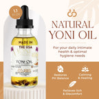Exp12-31-2025 Natural Yoni Oil, Mint Fresh Feminine Care Oil, Reduces Odor, Restores pH Balance, All Natural, Herbal Yoni Blend