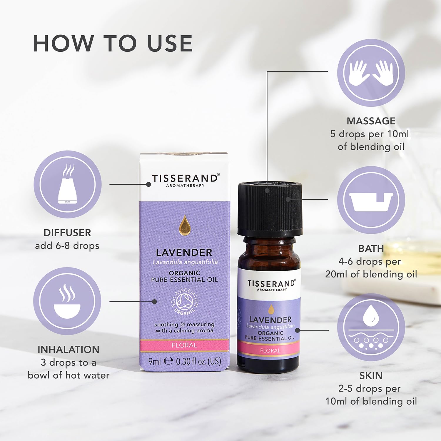 Tisserand Aromatherapy - Lavender Essential Oil, 9 ml