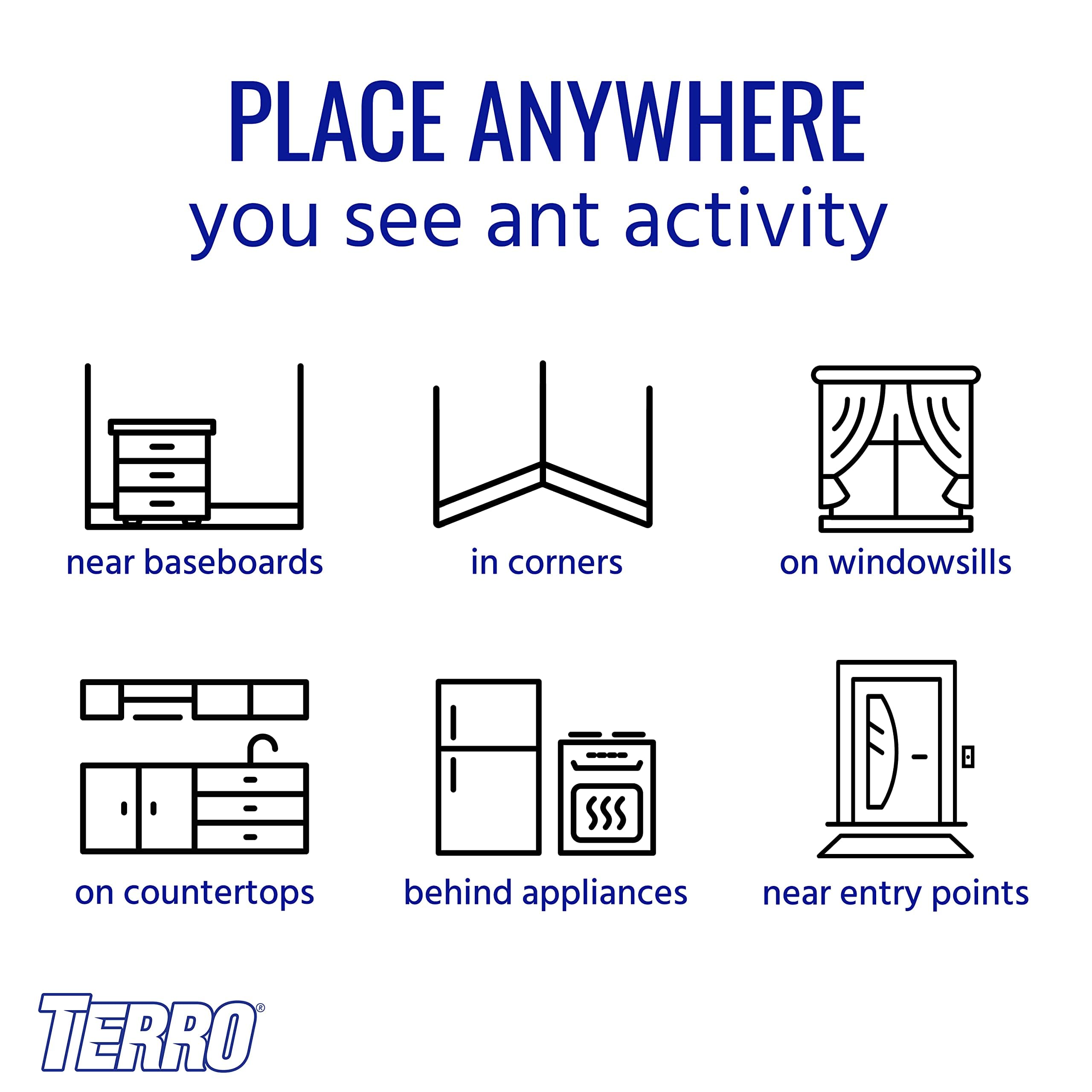 Terro 300 Liquid Ant Killer Bait Stations Traps (Pack Of 6 Stations)