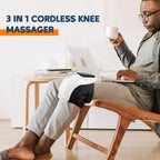 IeBilif Cordless Knee Massager with Large LED Screen, Heated and Vibration, Heated Knee Massager, Gift for Birthday, Gift for Hu