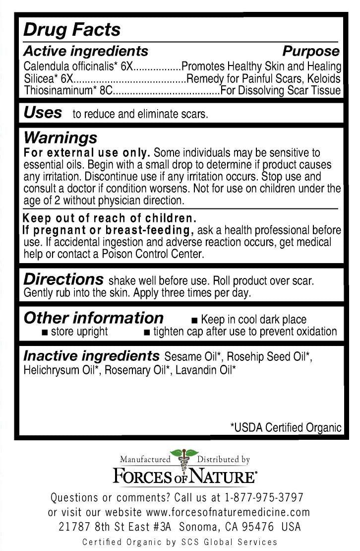 Forces Of Nature, Medicine Scar Control Rollerball Organic, 0.14 Fl Oz