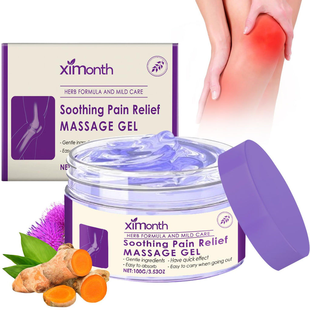 Terraphase Joint Purple Gel |Relief Gel with Emu Oil & Turmeric | Fast-Absorbing Joint Cream for Knees, Back, Hands | Non-Greasy