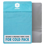 ICEWRAPS Extra Cover ONLY for 10x14 Clay Ice Pack | Reusable and Washable Soft Fabric Cover for Cold Pack | Fabric Cold Compress
