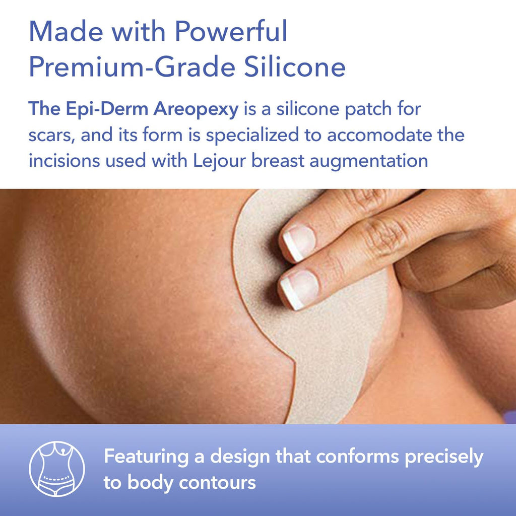 Biodermis Epi-Derm Areopexy Silicone Scar Sheets for Breast Augmentation, Professional Scar Patches in Lollipop Configuration, I