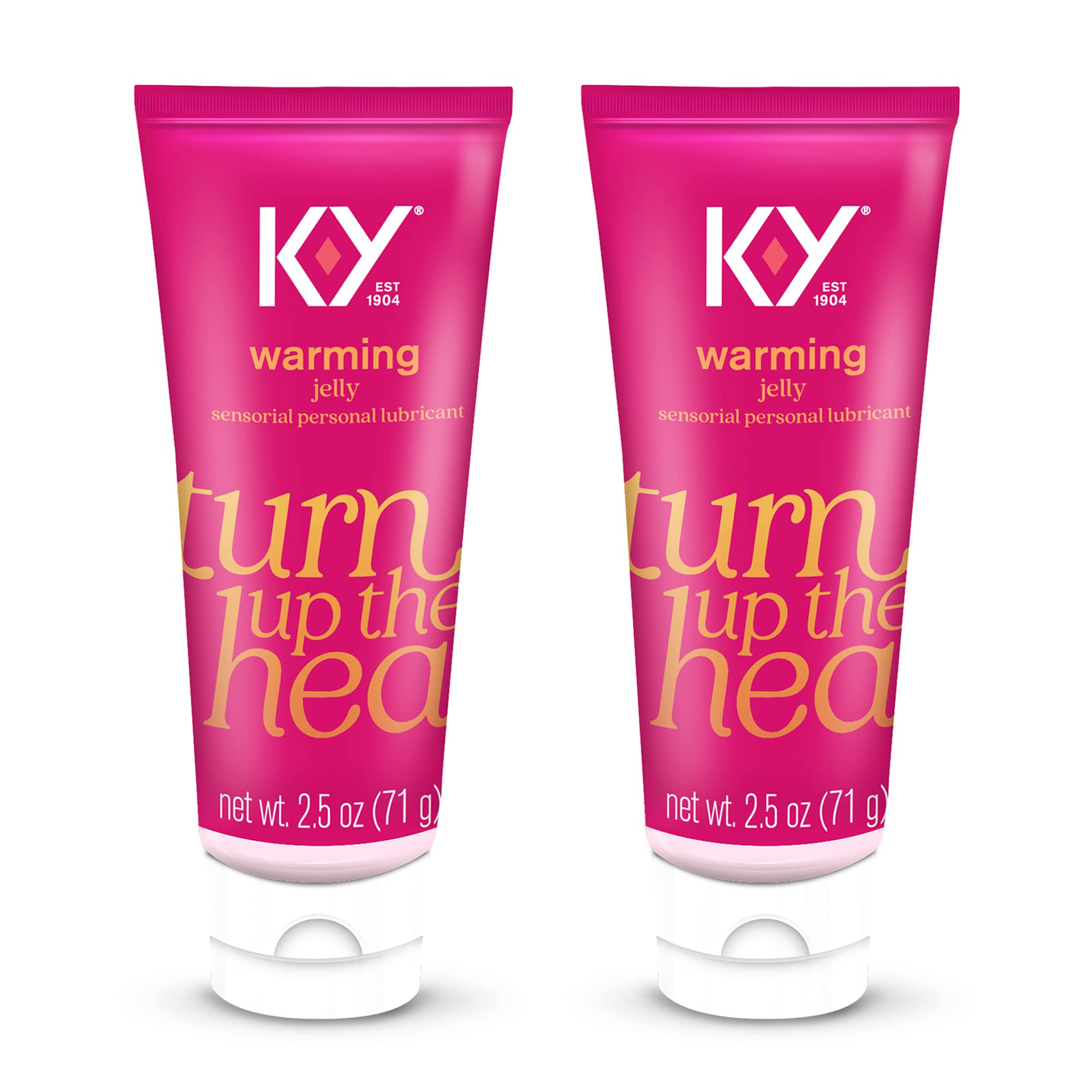 Personal Lubricant, K-Y Warming Liquid Personal Lube , 2.5 oz. (Pack of 2) Sex Lube for Women, Men & Couples. HSA Eligible