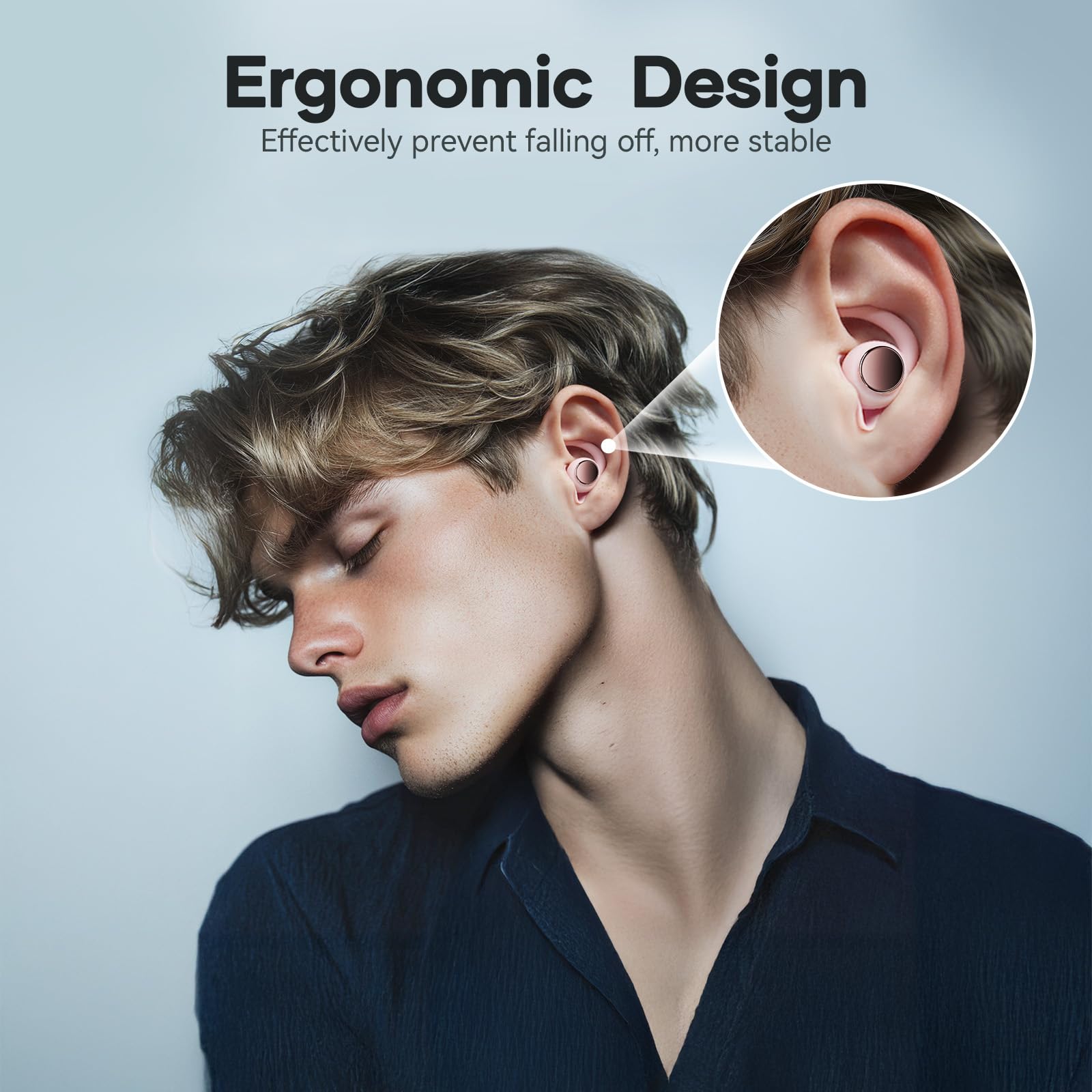 LIMEHO Ear Plugs for Sleeping Noise Cancelling, Reusable Earplugs for Sleep, Concerts, Travel, Work, Study&Focus, SNR 30dB Silic