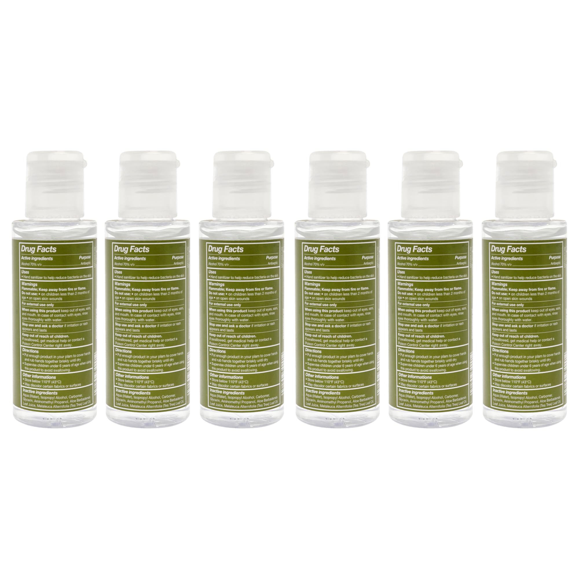 Villa Floriani Hand Sanitizer by Villa Floriani for Unisex - 3.4 oz Hand Sanitizer - Pack of 6