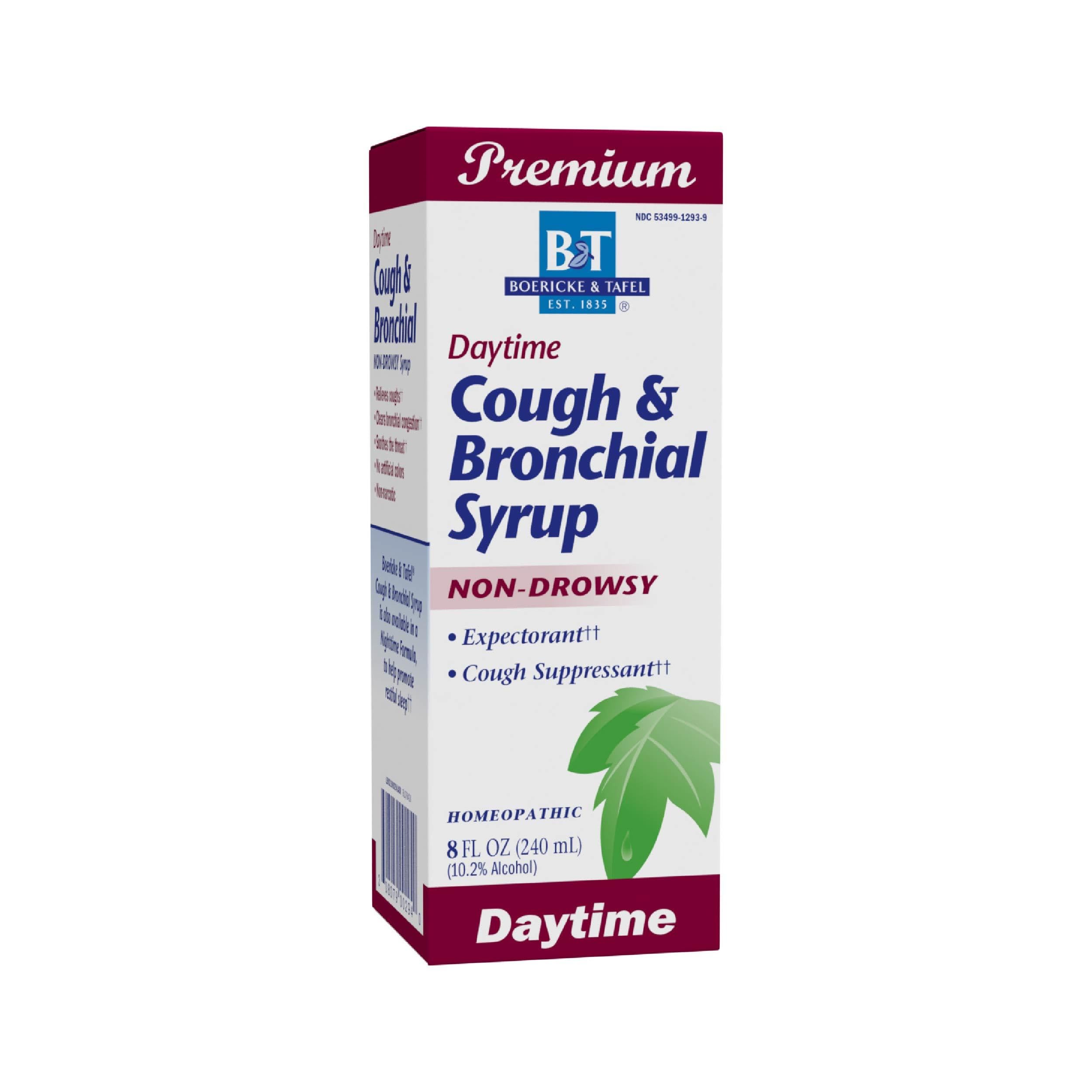 Natures Way Boericke & Tafel Daytime Cough & Bronchial Syrup, Cough Suppressant & Expectorant, Non-Drowsy, 8 Fl. Oz