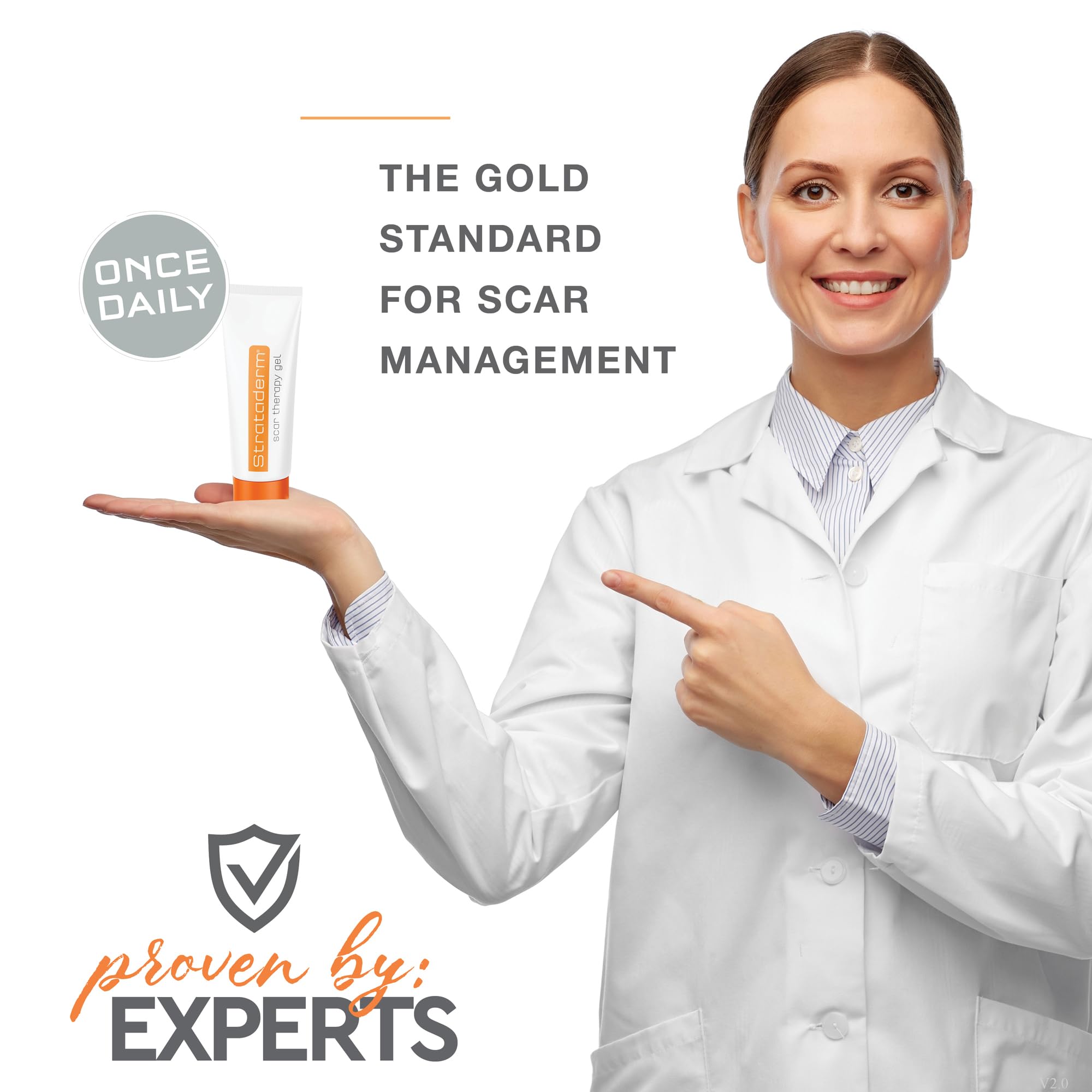 Strataderm Professional Scar Therapy Gel | Old and New Scars from General Surgery, Trauma, Wounds, Burns, Bites, Acne & Skin Dis