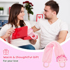 Mewaii Microwavable Unscented Heating Pad 2.4lbs for Neck and Shoulders and Back, Heatable Axolotl Neck Pillow Gift for Men Wome