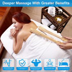 Bamboo Massage Stick for Back,Massage Roller Sticks,Bamboo Therapy Massage Body Tools for Relaxing Muscles (1)