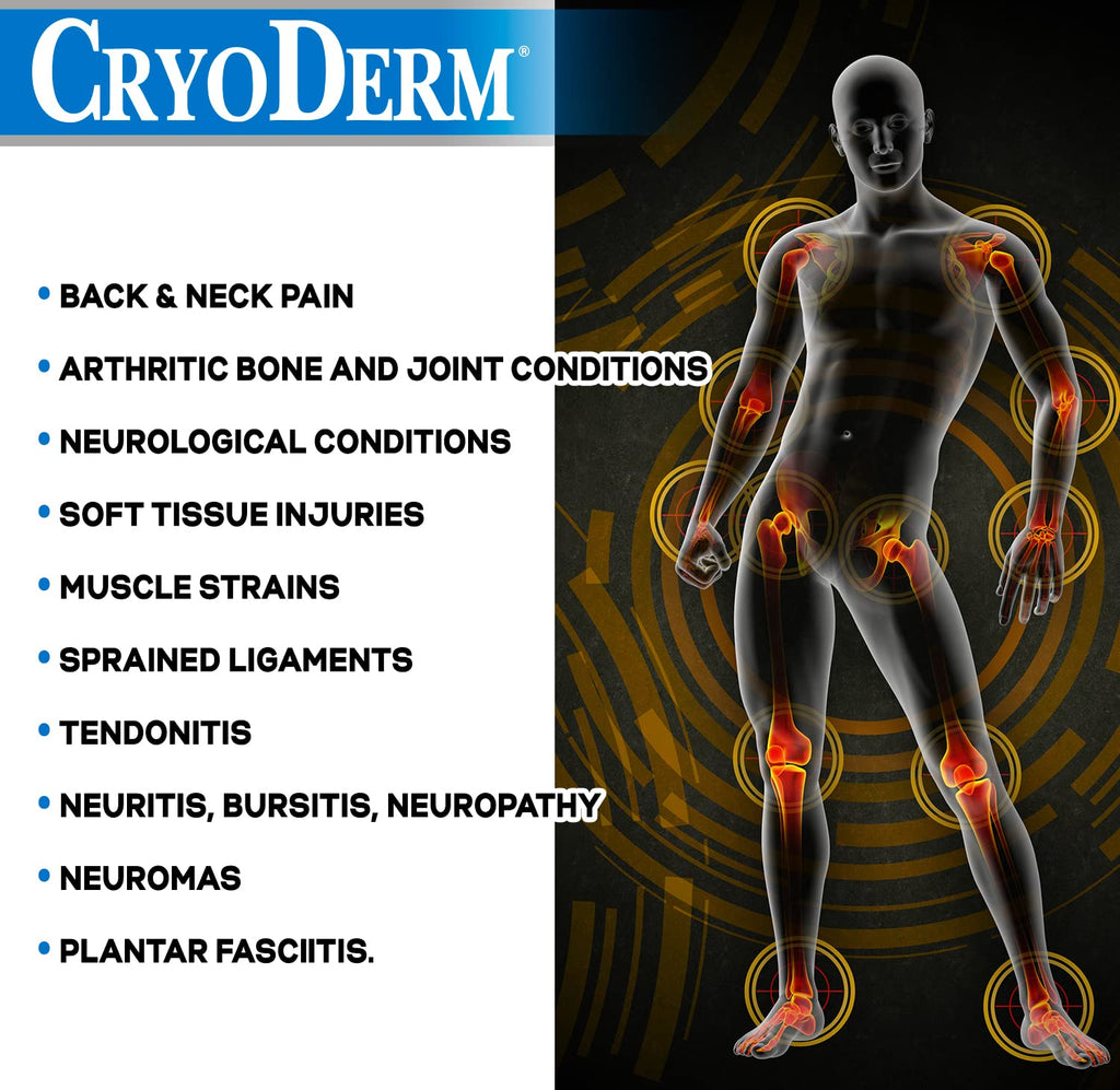 Cryoderm Cold Roll-on 3oz, 2.4 Lb