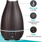 HealthSmart Essential Oil Diffuser, Cool Mist Humidifier and Aromatherapy Diffuser with 500ML Tank Ideal for Large Rooms, Adjust