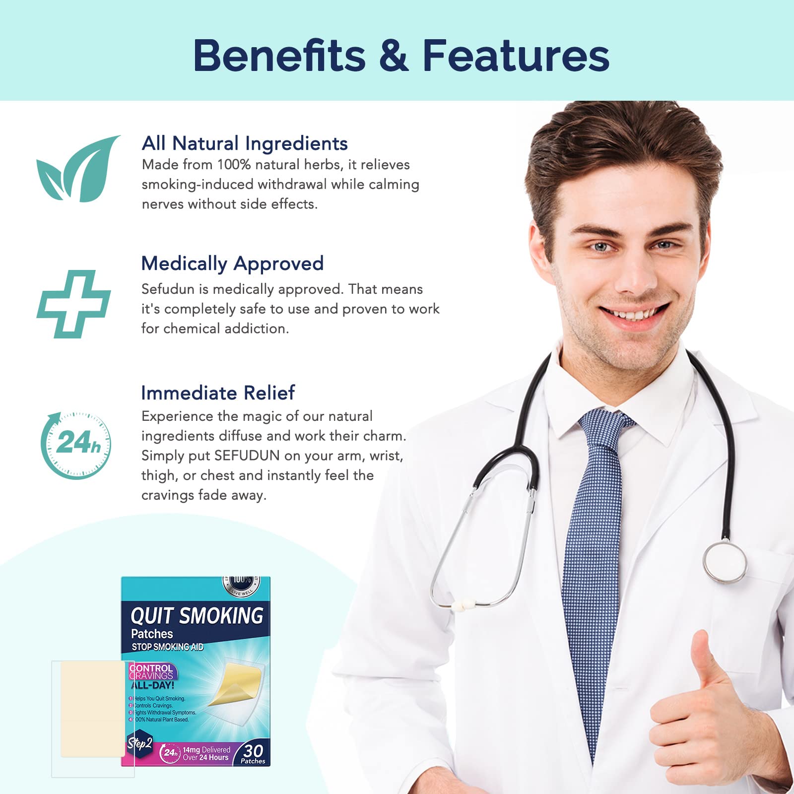 XWXUANYE 14 mg Step 2 Patches, Stop Patch, Aid, Easy and Effective Anti-Stickers, Best Product to Help Stop, Transdermal System