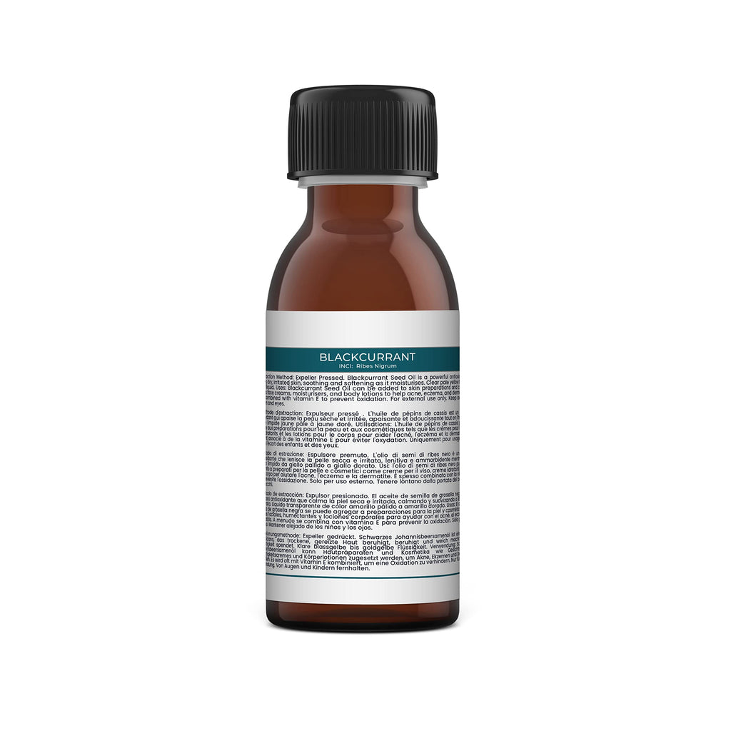 Mystic Moments | Blackcurrant Seed Carrier Oil - 250ml - Pure & Natural Oil Perfect for Hair, Face, Nails, Aromatherapy, Massage