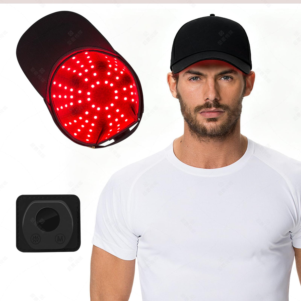 Red Light Therapy for Hair Growth,LED Scalp Care Cap, Wireless & Rechargeable for Daily Home Use