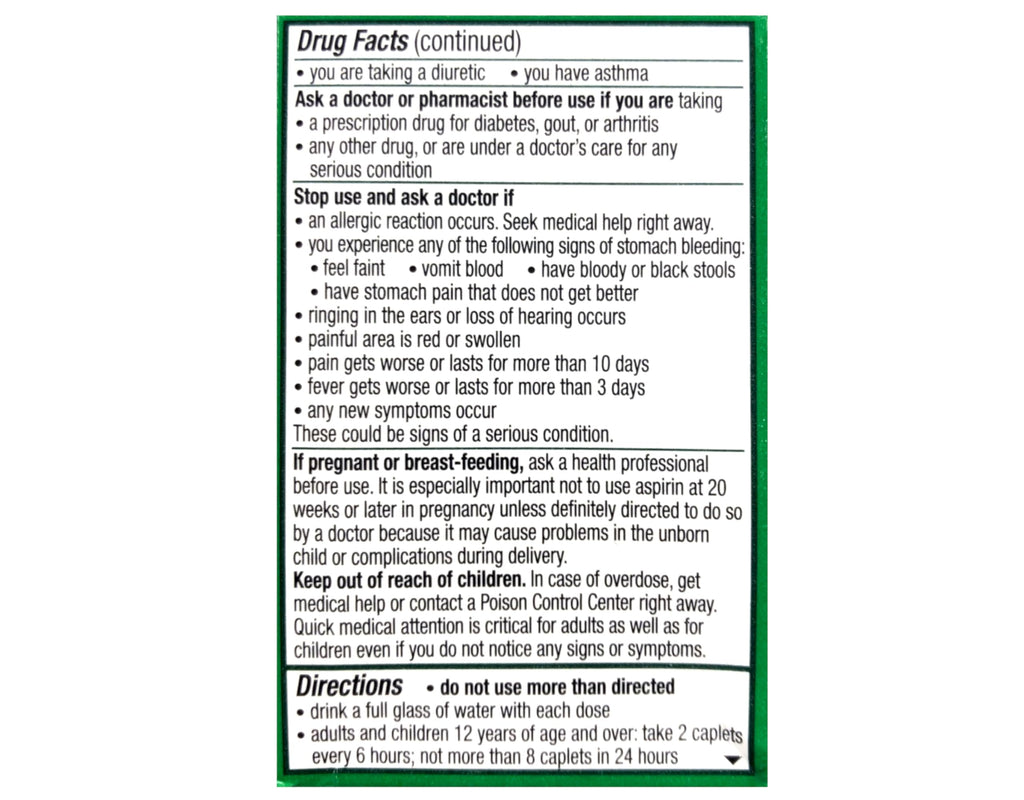 Excedrin Extra Strength - 24 Caplets, Pack of 2