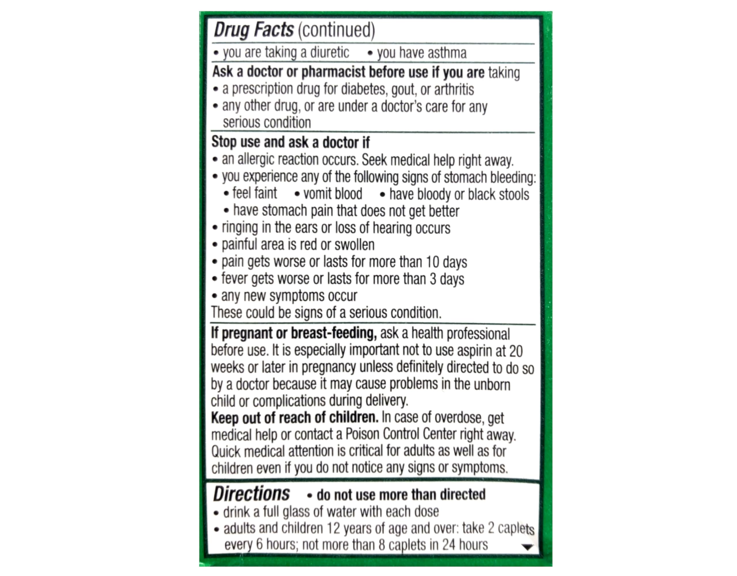 Excedrin Extra Strength - 24 Caplets, Pack of 2