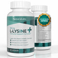 NATURALABS L-Lysine + Cold Sore Immune Support Supplement - with Vitamin C, Zinc, Bee Propolis, Lemon Balm & 9-in-1 Herbal Compl
