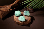NUKAYAI 2Pcs Green Fluorite 1.8-2.2 Large Raw Crystals Natural Stones Rough Healing Crystals Green Fluorite for Tumbling Rocks R