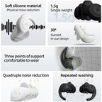 ENJROKJ Ear Plugs for Noise Cancelling Sleep,Soft Comfortable Silicone Hearing Protection Earplugs, Reusable Washable Earplugs f