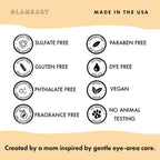 GlamBaby Dry Eye Area Kids Spray | Gentle Hypochlorous Mist, 60ml | Daily Refreshing Care for Sensitive Skin Around Eyes | No-Wi