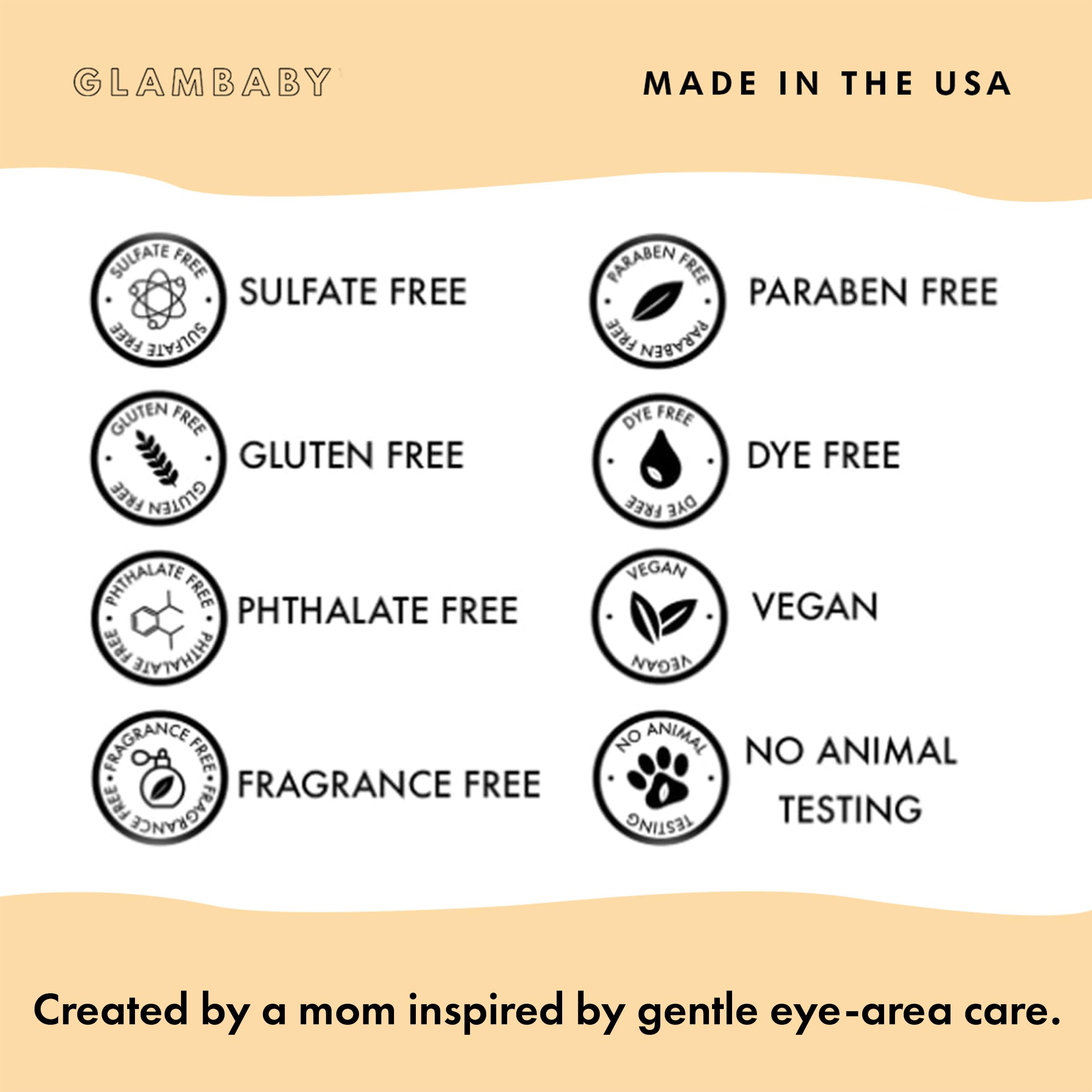 GlamBaby Dry Eye Area Kids Spray | Gentle Hypochlorous Mist, 60ml | Daily Refreshing Care for Sensitive Skin Around Eyes | No-Wi