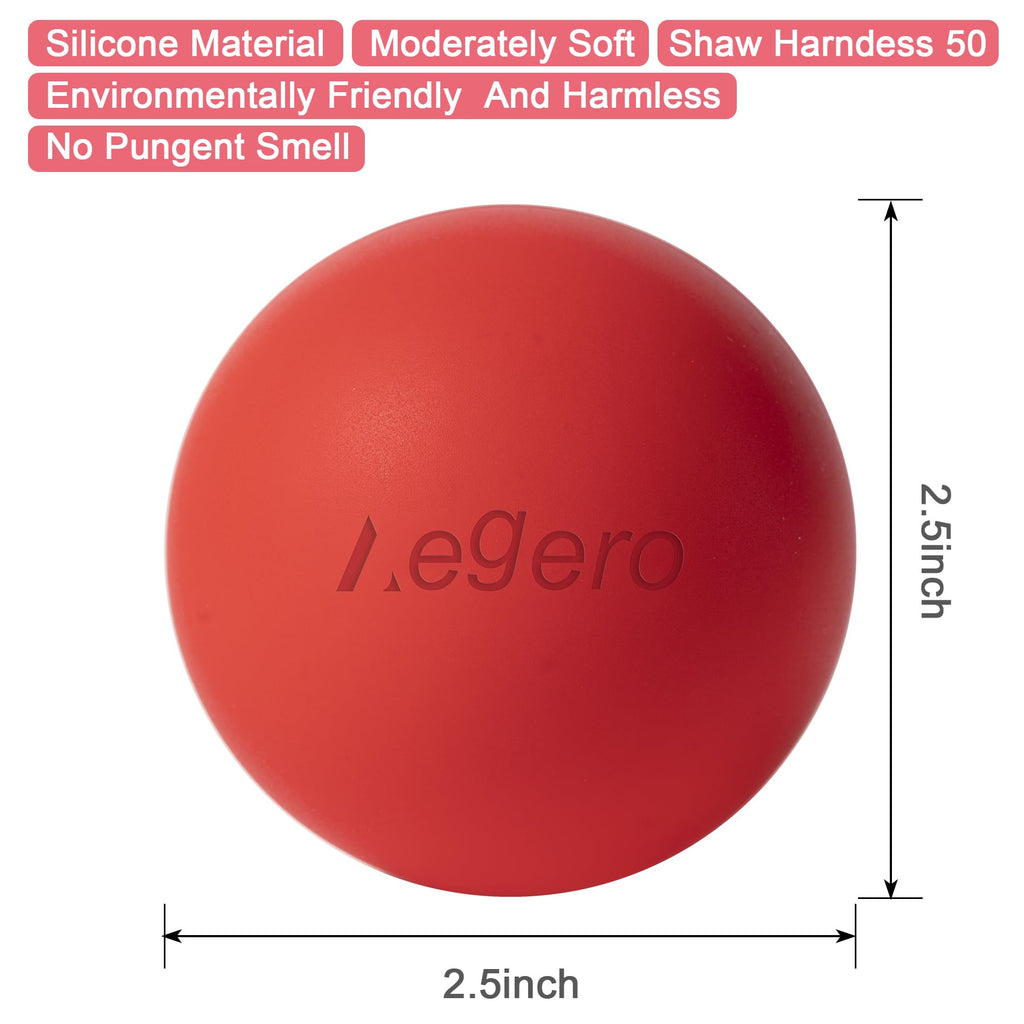 Massage Lacrosse Balls for Myofascial Release,Yoga Deep Tissue Massage,Trigger Point Therapy and Foot Plantar Fasciitis,Muscle S