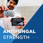 Defense Antifungal Bar Soap | Jock Itch, Ringworm, Athletes Foot, Skin Fungus | Medicated Anti Fungal Treatment (One Bar, No Ca