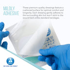Dynarex DynaDerm Hydrocolloid Dressings, Sterile Moist Bandages Used for All Kinds of Wounds, 4'' x 4'', Thin & Latex-Free, Peel