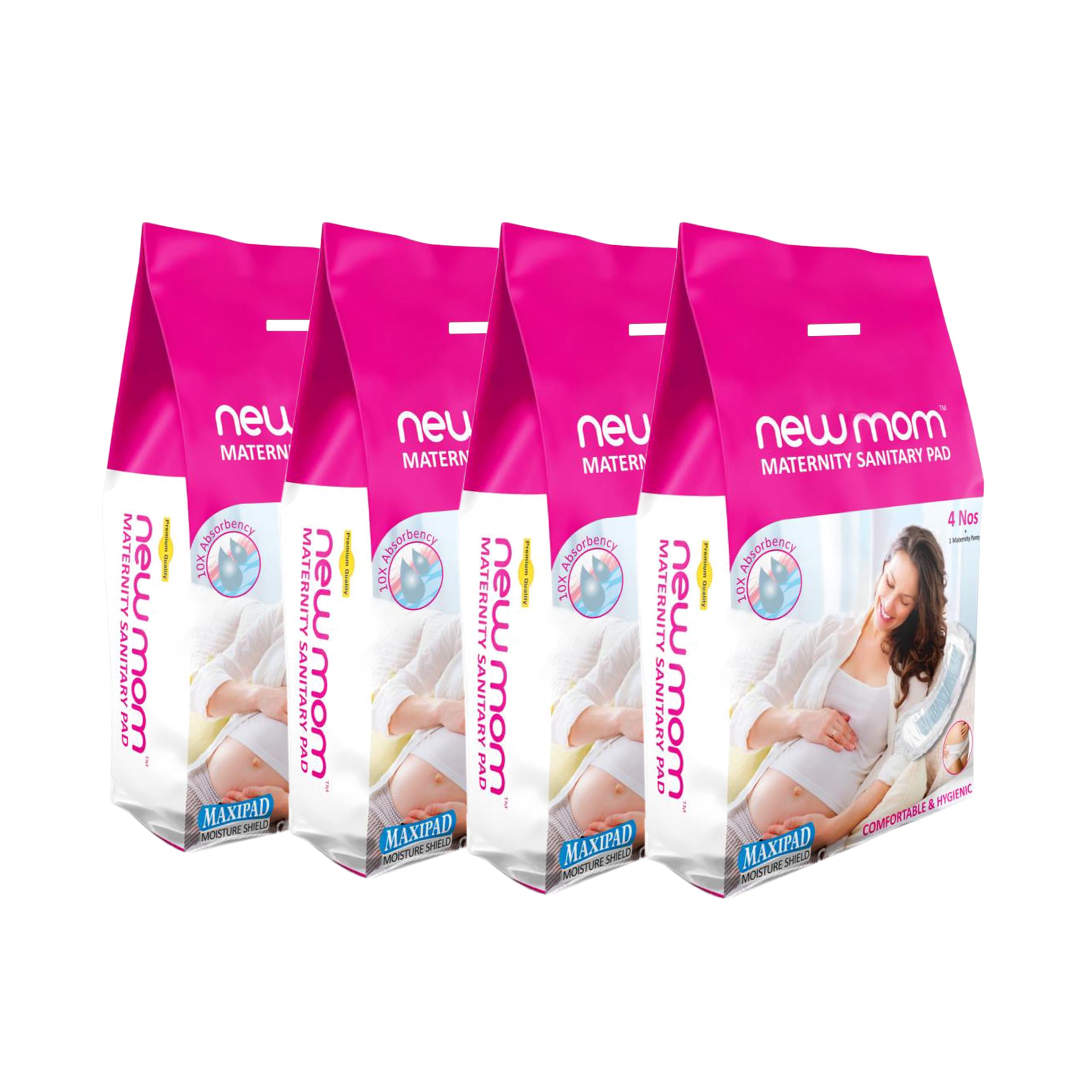Newmom Maternity Pad + Pad Fixator (Combo Pack)Pack Of 5 * 4