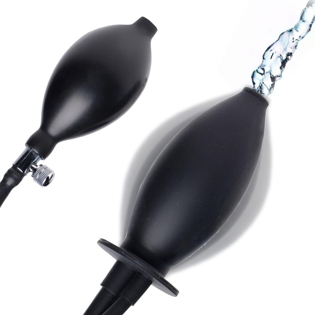 Cleanstream Inflatable Enema Plug, Reusable Latex Free Silicone Enema with Hand Bulb and Flared Base, Comfortable Colon Cleansin