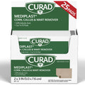 Curad - CUR01496 Mediplast (25 Pads) Corn, Callus, & Wart Remover, 40% Salicylic Acid Pads for topical removal of corns, callus,