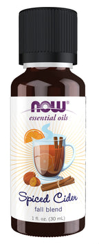 NOW Foods Essential Oils, Spiced Cider Oil Blend, Citrus Spice Scent With Warm and Comforting Attributes, 1-Ounce