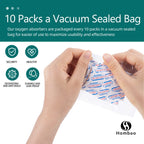 Hombao 200 Packs 300CC Oxygen Absorbers for Food Storage, Food Grade Oxygen Absorbers, O2 Absorbers Food Grade, Oxygen Packets f