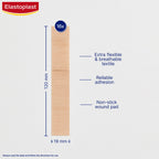 Elastoplast Extra Flexible Finger Strip Plasters (16 Pieces), Flexible and Durable Plasters for Fingers, Stretchy Fabric Plaster
