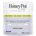 The Honey Pot Company - 48ct - Pads for Women - Non-Herbal Overnight Pads w/Wings - Organic Cotton Cover, & Ultra-Absorbent Pulp