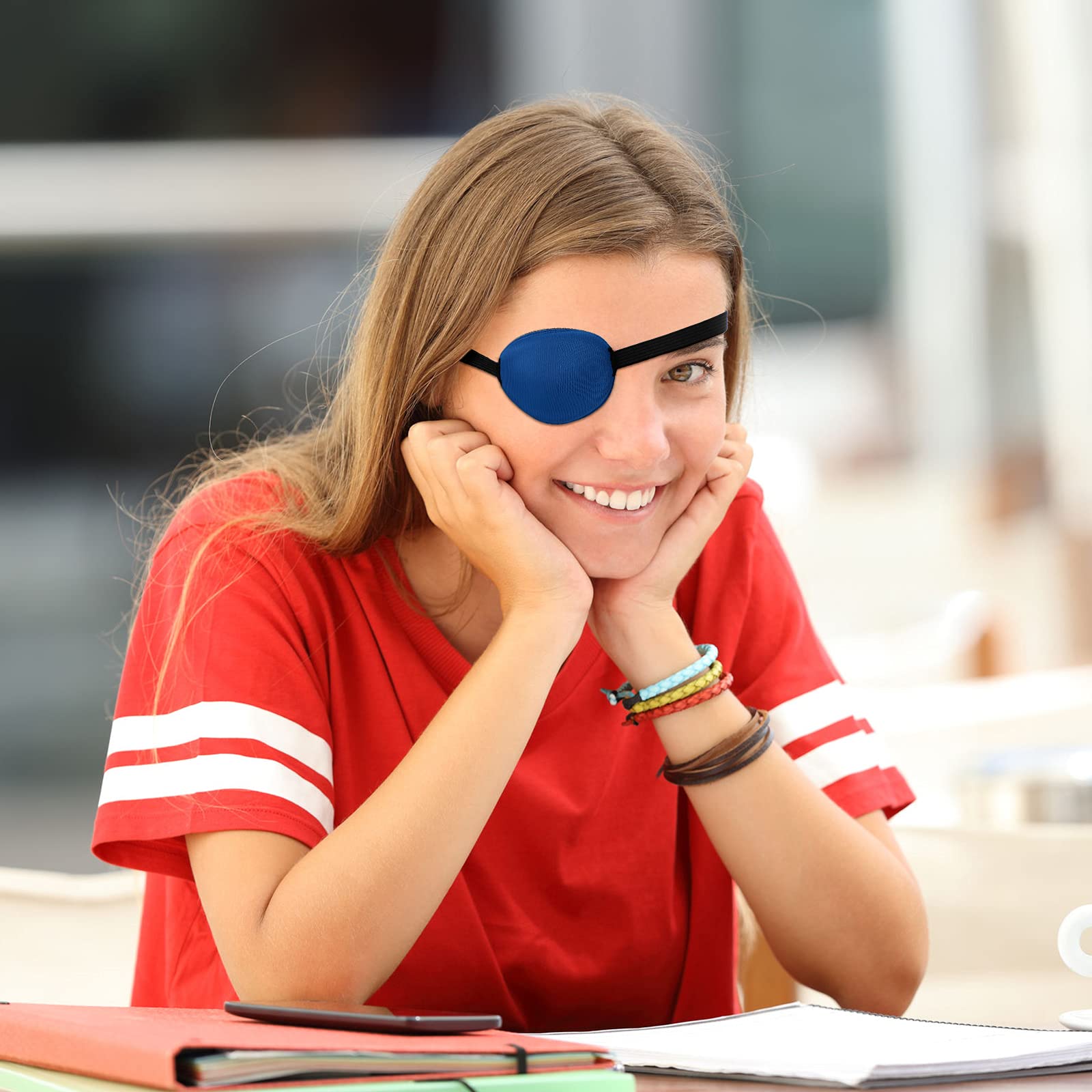 Geyoga 16 Pieces Eye Patches for Adults Soft Medical Eye Patches Adjustable Single Eye Patch Silk Single Eye Mask Eye Patches fo